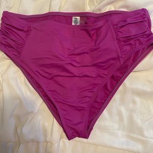 Mynah purple bathing suit bottom size XL